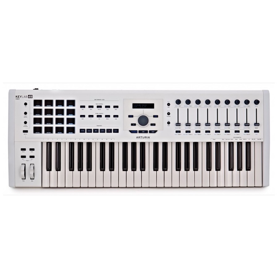 Arturia Keylab 49 MK2 White 49 keys MIDI Controller keyboard, wit, OUD VERVALLEN MODEL, MK3 BINNENKORT LEVERBAAR!
